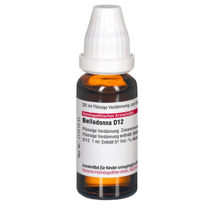 Belladonna D12 DHU Dilution, 20 ml Solution