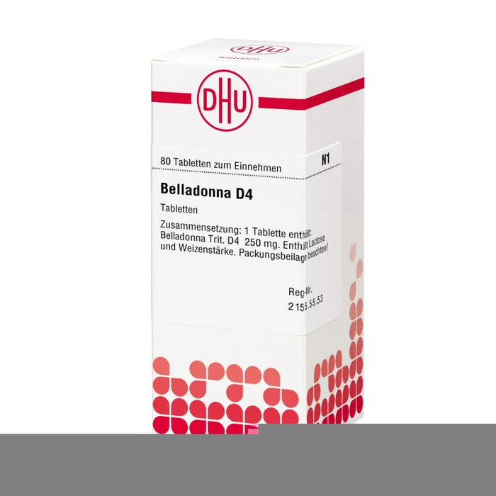 Belladonna D4 DHU Tabletten, 80 pc Tablettes