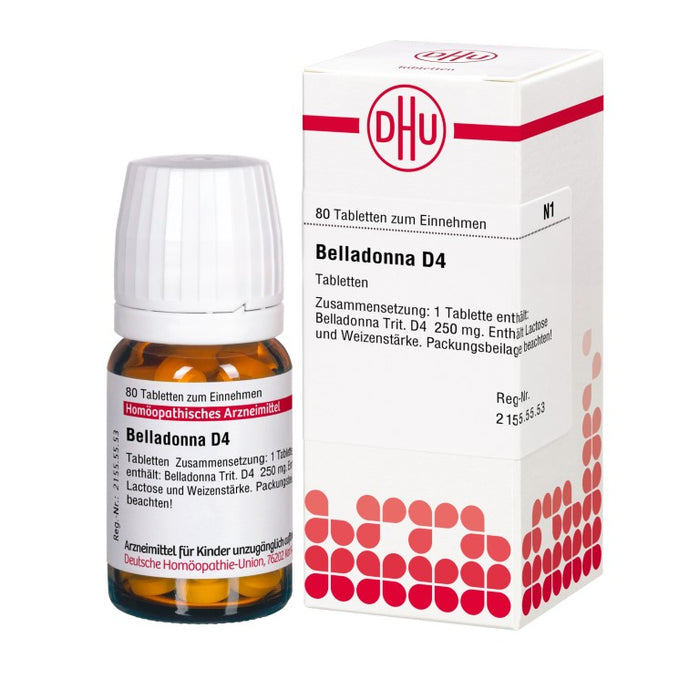 Belladonna D4 DHU Tabletten, 80 pc Tablettes
