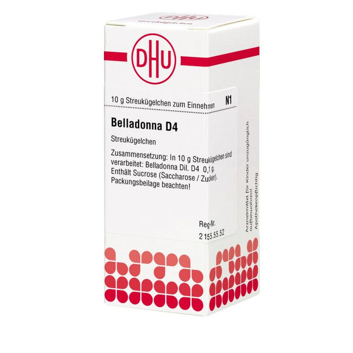 Belladonna D4 DHU Globuli, 10 g Globules