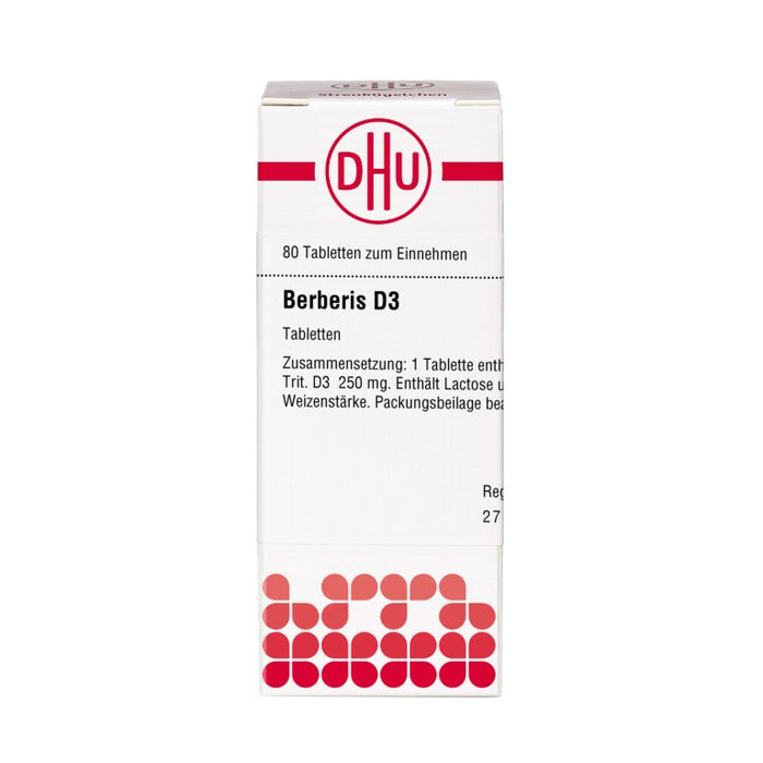 Berberis D3 DHU Tabletten, 80 St. Tabletten