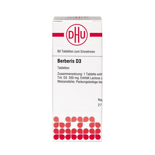 Berberis D3 DHU Tabletten, 80 St. Tabletten