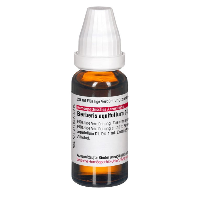 Berberis aquifolium D4 DHU Dilution, 20 ml Solution
