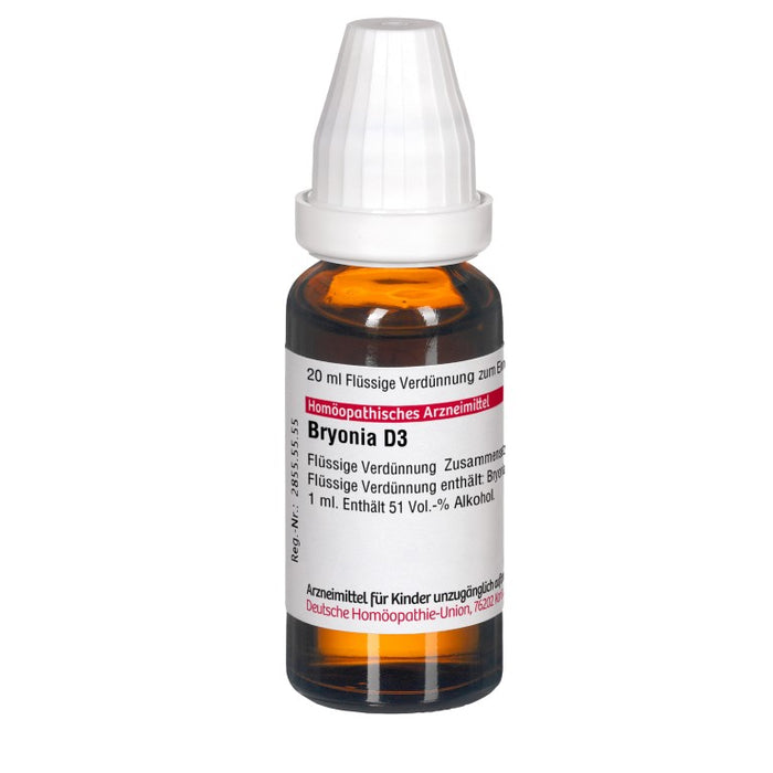 DHU Bryonia D3 Dilution, 20 ml Solution