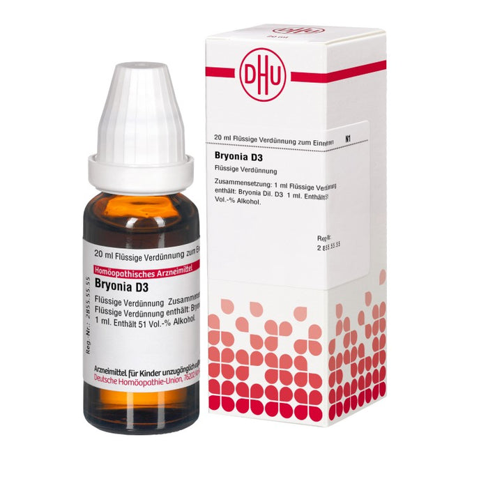 DHU Bryonia D3 Dilution, 20 ml Solution