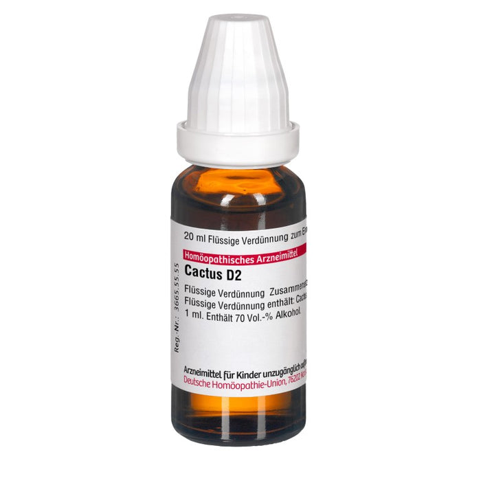 DHU Cactus D2 Dilution, 20 ml Solution