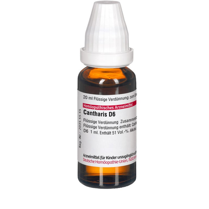 DHU Cantharis D6 Dilution, 20 ml Solution