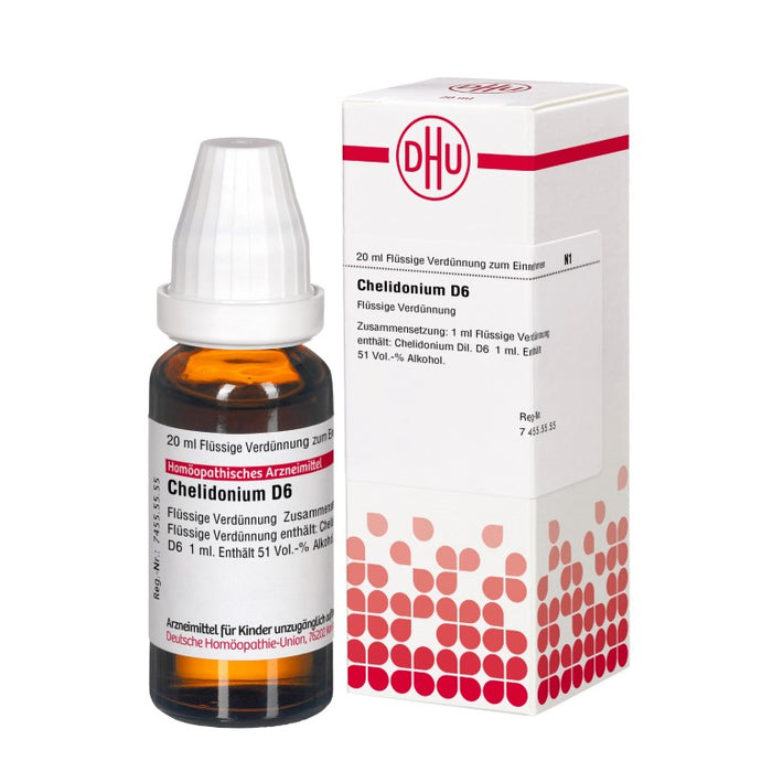 DHU Chelidonium D6 Dilution, 20 ml Solution