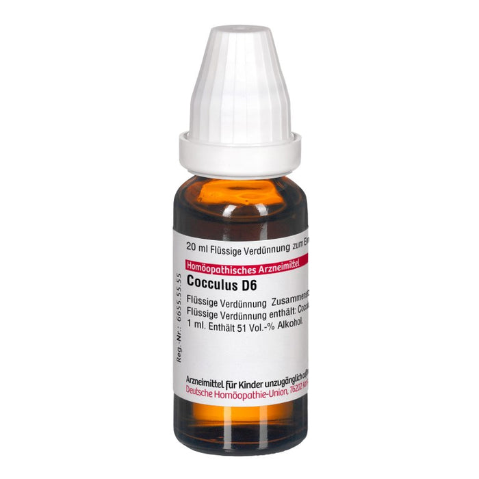 Cocculus D6 DHU Dilution, 20 ml Solution