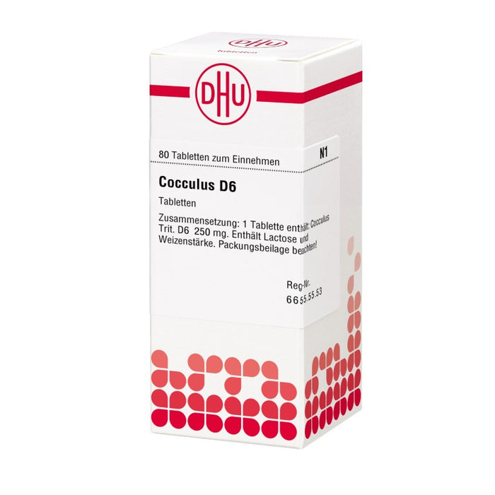 Cocculus D6 DHU Tabletten, 80 pc Tablettes