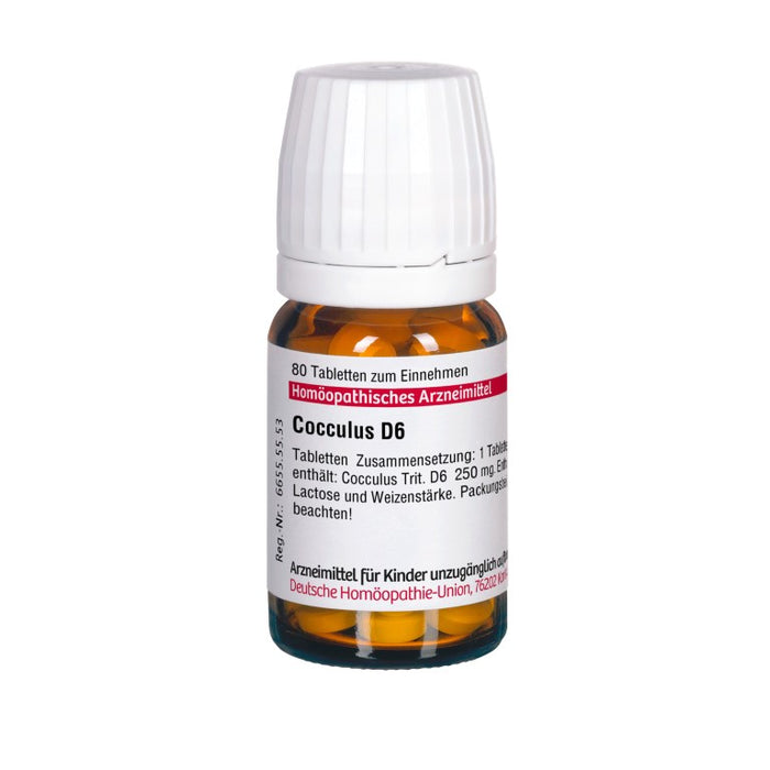 Cocculus D6 DHU Tabletten, 80 pc Tablettes