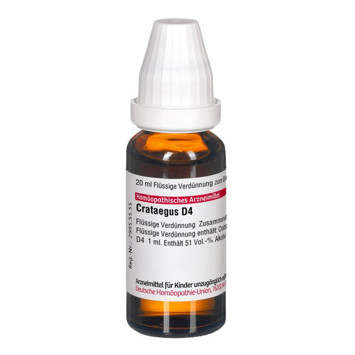 DHU Crataegus D4 Dilution, 20 ml Solution