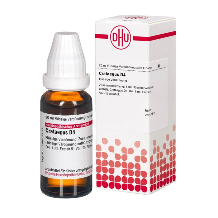 DHU Crataegus D4 Dilution, 20 ml Solution
