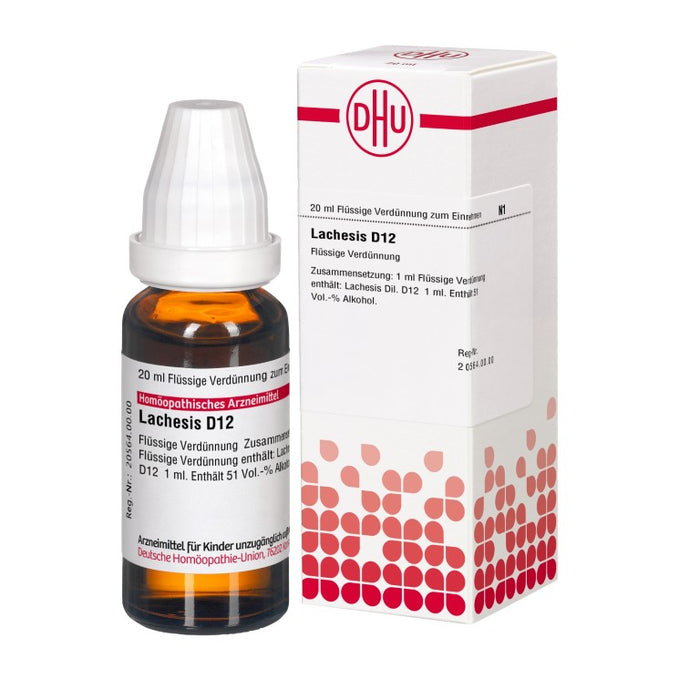 DHU Lachesis D12 Dilution, 20 ml Solution