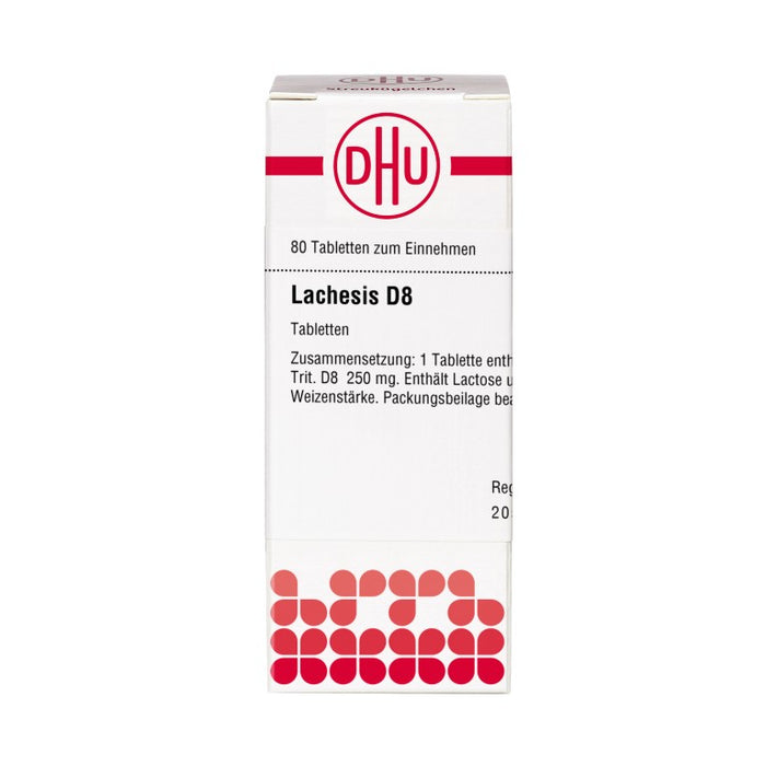 DHU Lachesis D8 Tabletten, 80 St. Tabletten