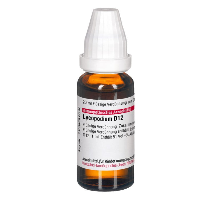DHU Lycopodium D12 Dilution, 20 ml Solution