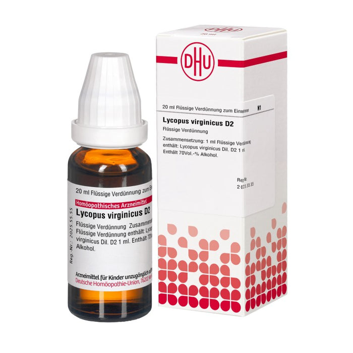 DHU Lycopus virginicus D2 Dilution, 20 ml Solution