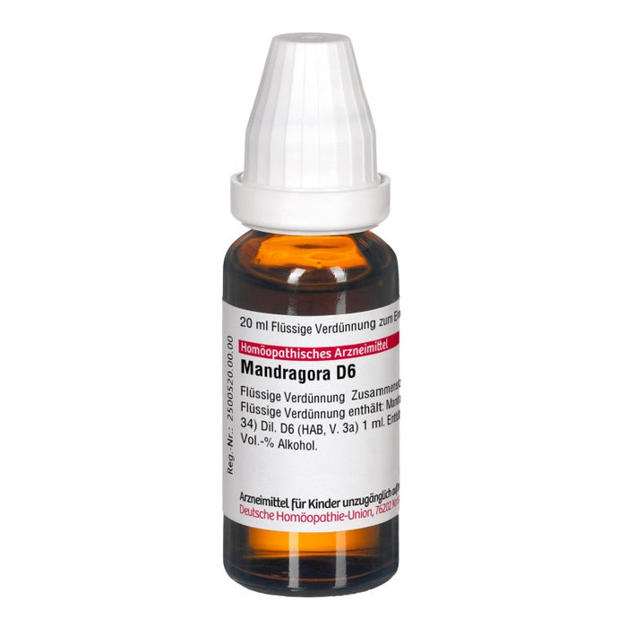 DHU Mandragora D6 Dilution, 20 ml Solution