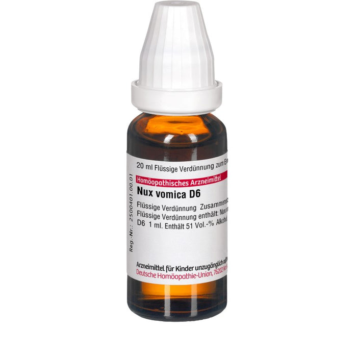 DHU Nux vomica D6 Dilution, 20 ml Solution