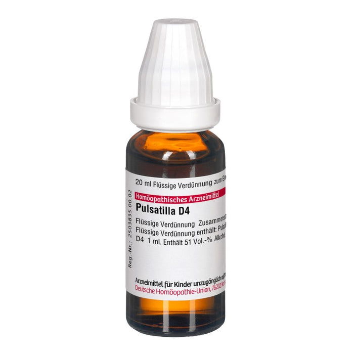 DHU Pulsatilla D4 Dilution, 20 ml Solution