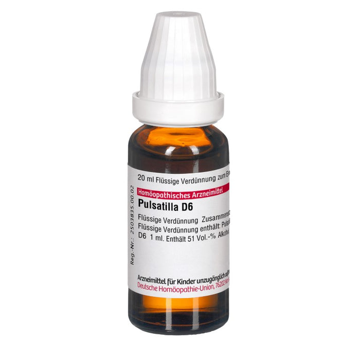 DHU Pulsatilla D6 Dilution, 20 ml Solution