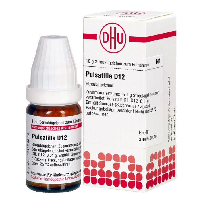 DHU Pulsatilla D12 Streukügelchen, 10 g Globules
