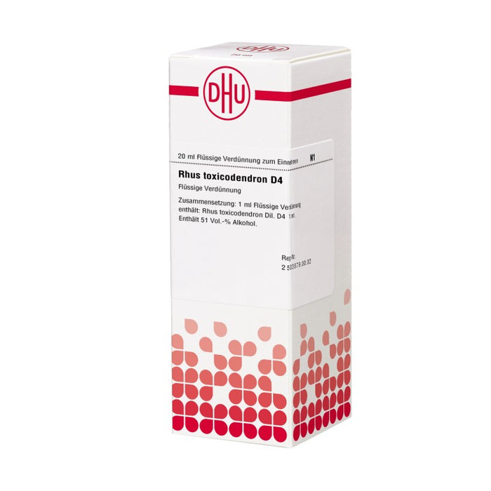 DHU Rhus toxicodendron D4 Dilution, 20 ml Solution