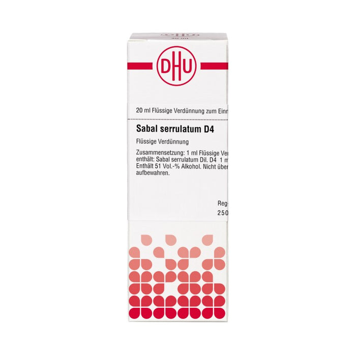 Sabal serrulatum D4 DHU Dilution, 20 ml Lösung