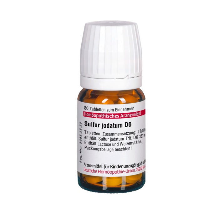Sulfur jodatum D6 DHU Tabletten, 80 pc Tablettes