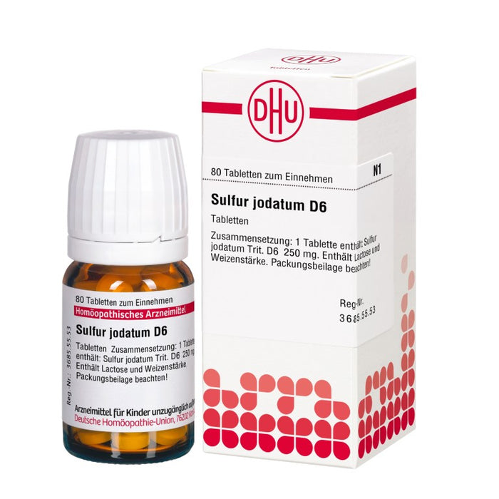 Sulfur jodatum D6 DHU Tabletten, 80 pc Tablettes