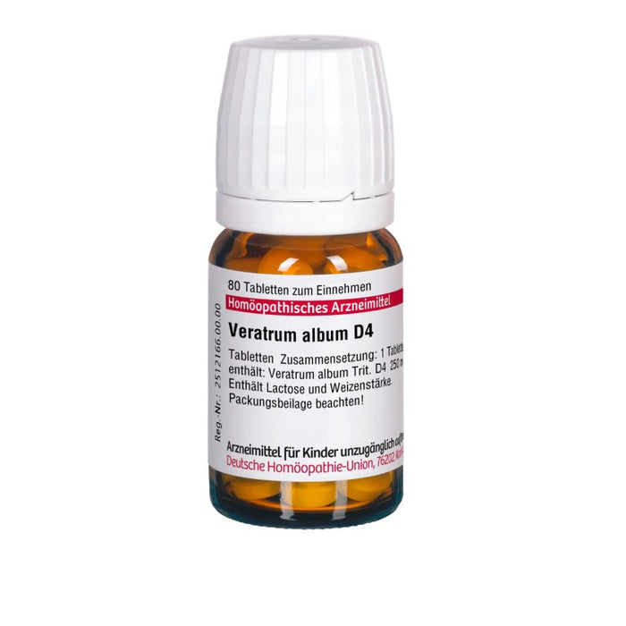 Veratrum album D4 DHU Tabletten, 80 pcs. Tablets