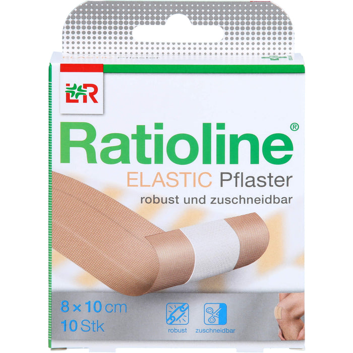 Ratioline elastic Pflaster robust und zuschneidbar 8 x 10 cm, 1 St. Wundauflagen