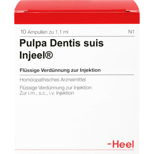 Heel Pulpa dentis suis-Injeel flüssige Verdünnung, 10 St. Ampullen