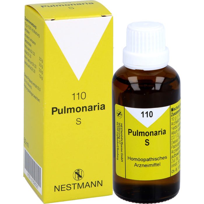 NESTMANN 110 Pulmonaria S Mischung, 50 ml Solution