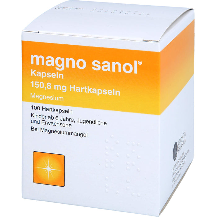 magno sanol Kapseln bei Magnesiummangel, 100 St. Kapseln