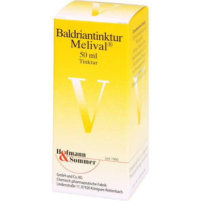 Melival Baldriantinktur bei Unruhezuständen und nervös bedingten Einschlafstörungen, 50 ml Lösung