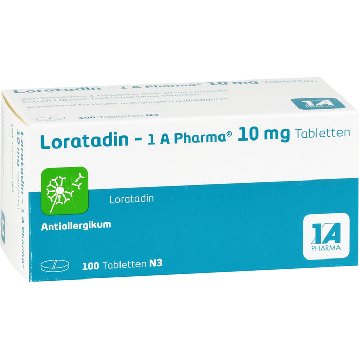 Loratadin - 1 A Pharma , 10 mg Tabletten, 100 pcs. Tablets