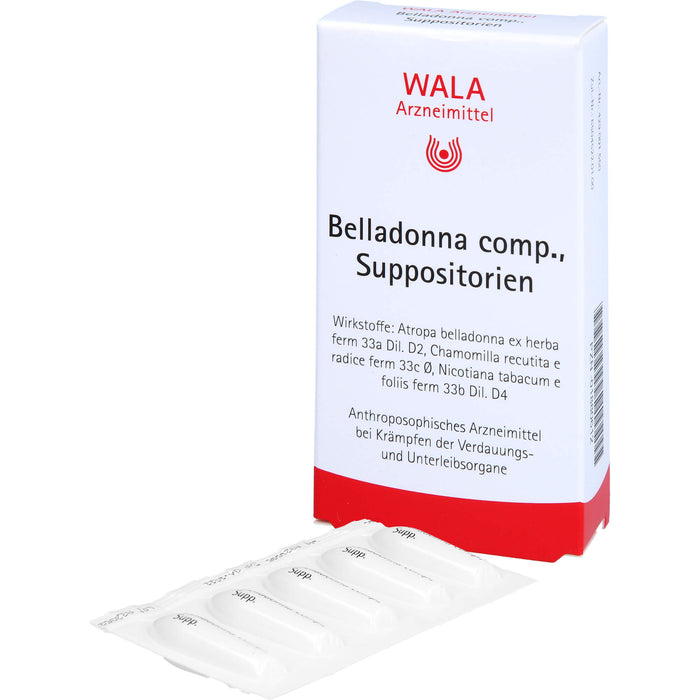 Belladonna comp. Wala Suppositorien, 10 pc Suppositoires