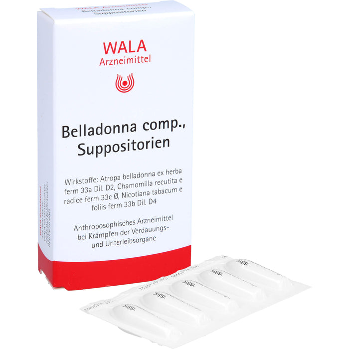 Belladonna comp. Wala Suppositorien, 10 pc Suppositoires
