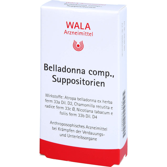 Belladonna comp. Wala Suppositorien, 10 pc Suppositoires