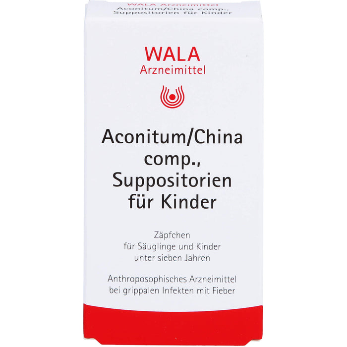 Aconitum/China comp., WALA Suppositorien für Kinder, 10 St. Zäpfchen