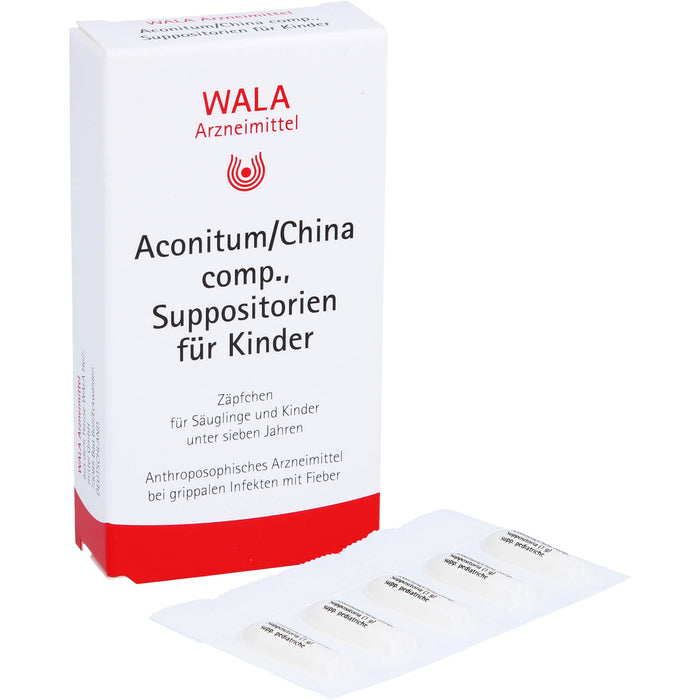 Aconitum/China comp., Wala Suppositorien für Kinder, 10 pc Suppositoires