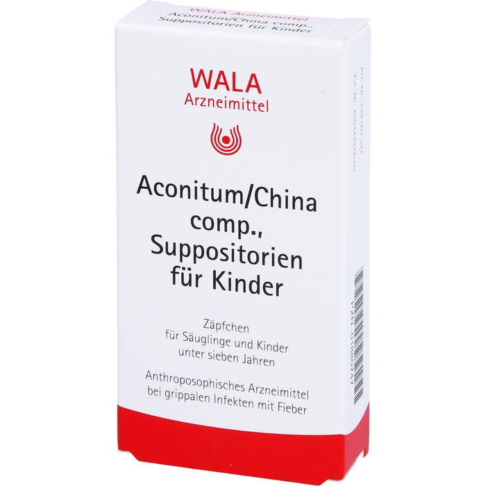 Aconitum/China comp., Wala Suppositorien für Kinder, 10 pc Suppositoires