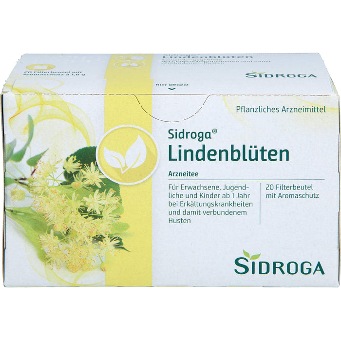 Sidroga Lindenblüten Arzneitee mit Aromaschutz, 20 St. Beutel