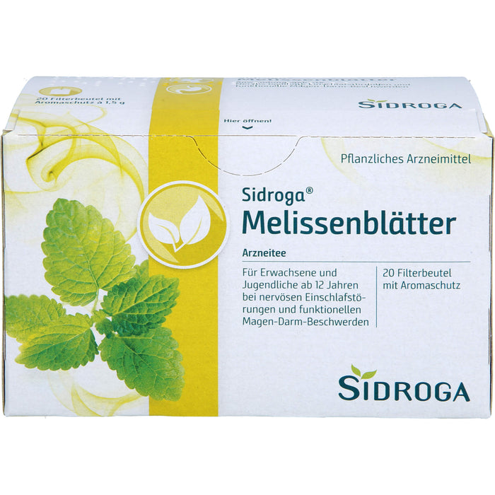 Sidroga Melissenblätter Heilpflanzentee, 20 St. Filterbeutel