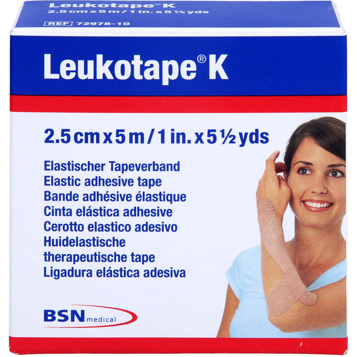 Leukotape K 2,5cm hautfarbend, 1 St VER