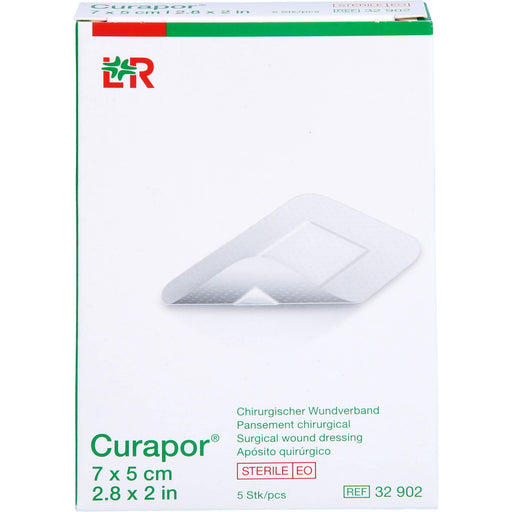 Curapor Wundverband steril 7x5cm, 5 St. Pflaster