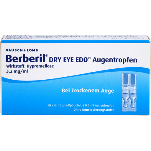 Berberil Dry Eye EDO Augentropfen bei trockenem Auge, 10 St. Einzeldosispipetten