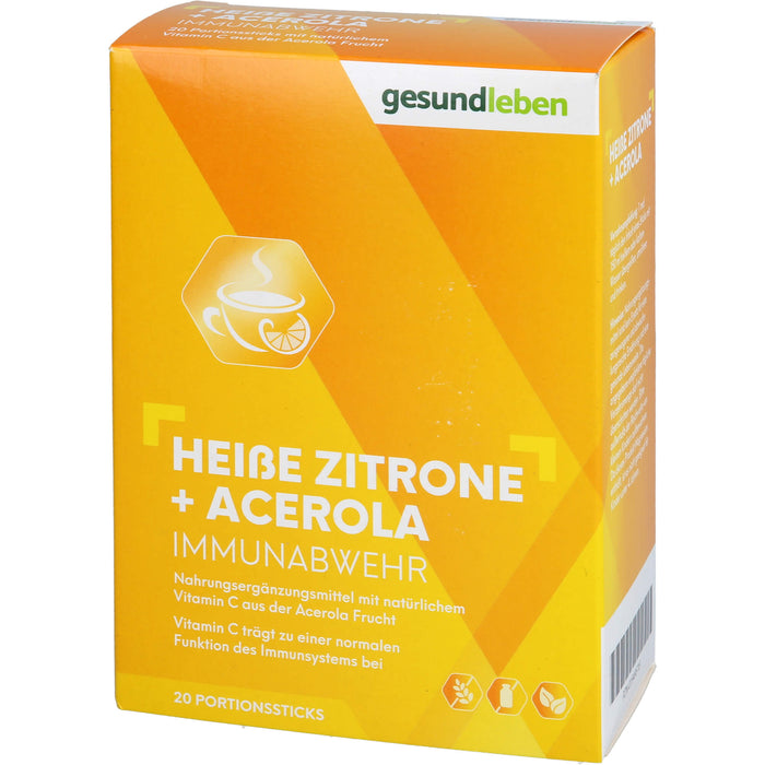 Gesundleben Heiße Zitrone + Acerola Immunabwehr, 20 St. Pulver