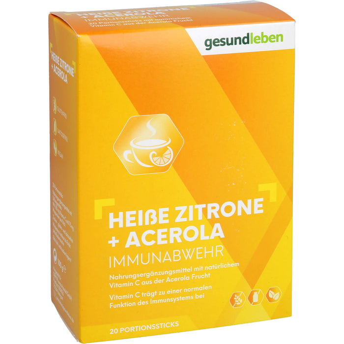 Gesundleben Heiße Zitrone + Acerola Immunabwehr, 20 St. Pulver